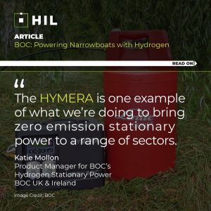 "The HYMERA is one example of what we're doing to bring zero emission stationary power to a range of sectors." Katie Mollon, Product Manager for BOC's Hydrogen Stationary Power.